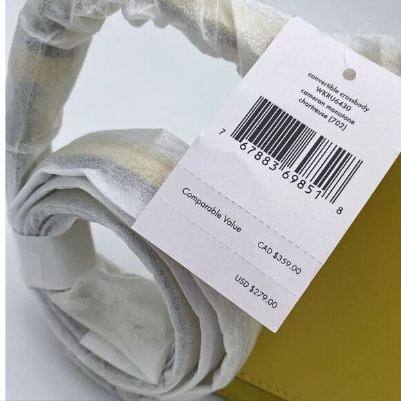 Kate Spade Chartreuse Cameron Monotone Crossbody NEW Tags - Picture 3 of 6